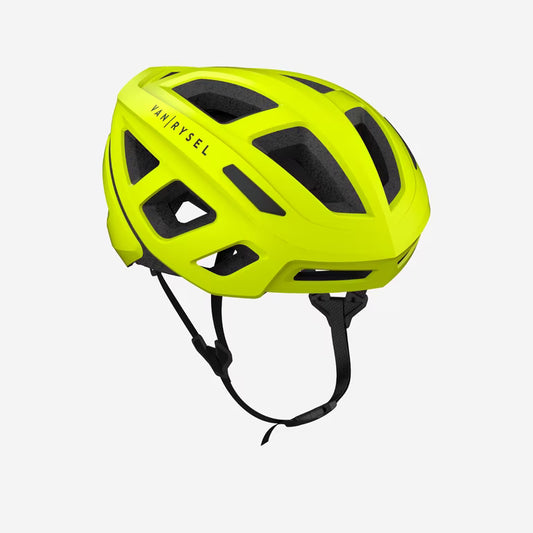 DECATHLON Road Bike Helmet RoadR 500 - Neon Yellow -VAN RYSEL