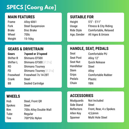 Zozila Ace [7/21 Gears MTB]
