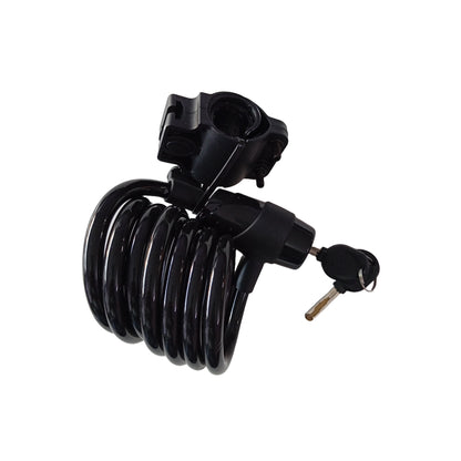 bicycle key lock with long cable wire view by omobikes