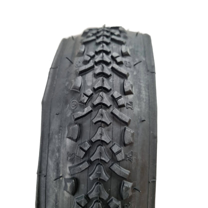 Bicycle tyre for hybrid bike, high puncher resistance tyre 60 tpi by ralson closeup view 