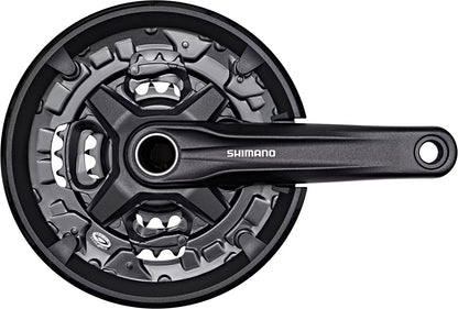 Shimano Crankset Alivio FC-MT210-3  on a white background