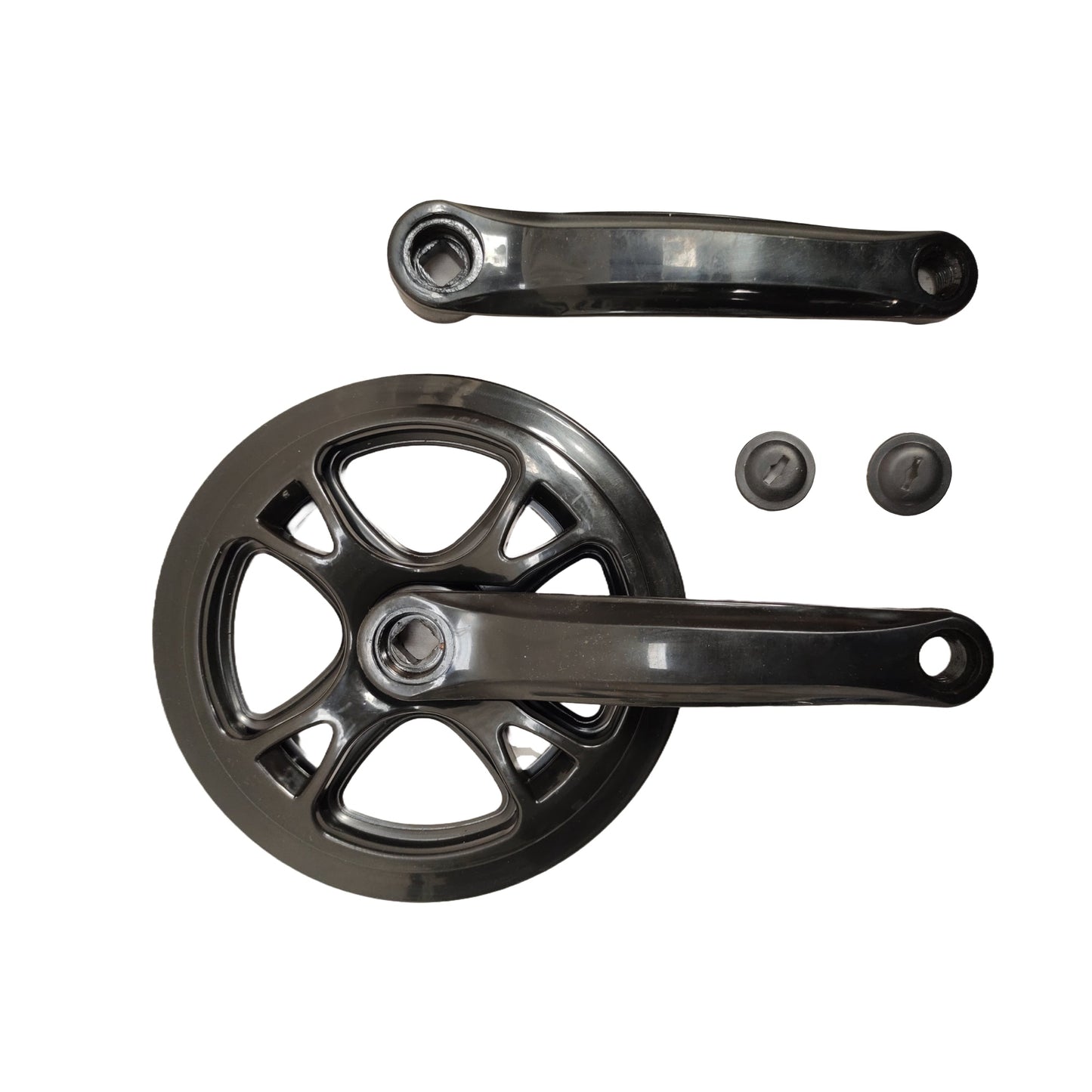 Bicycle crankset single speed full steel top view spare part by omobikes
