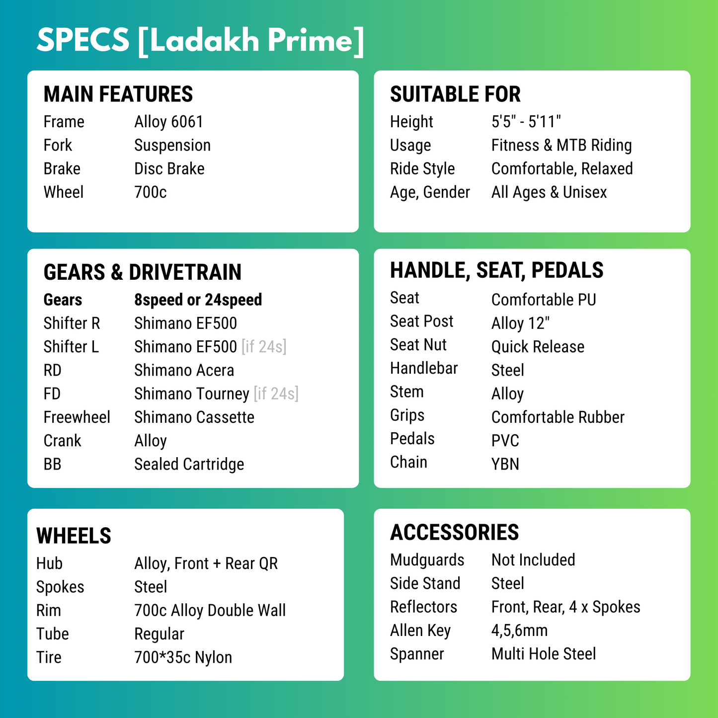 Ladakh Prime [8/24 Gears Hybrid]