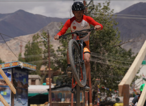 big jump by Indian Riders during race