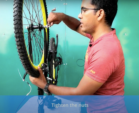 fixing front wheel issue while assembling omobikes